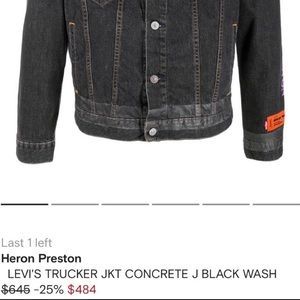 Heron Preston x Levi’s trucker jacket